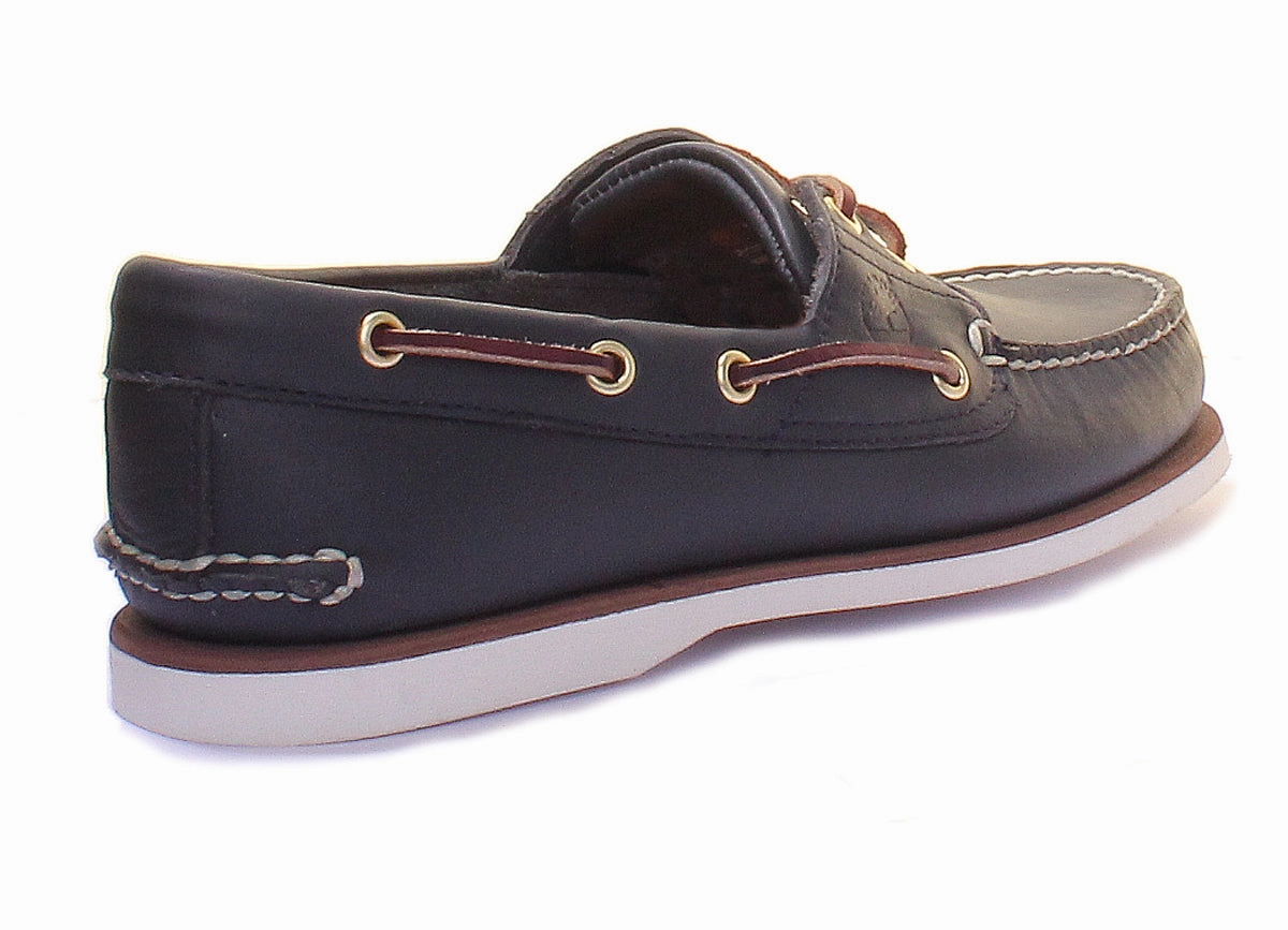 Timberland Classic Boat Shoe In Navy White For Men Stylish Design