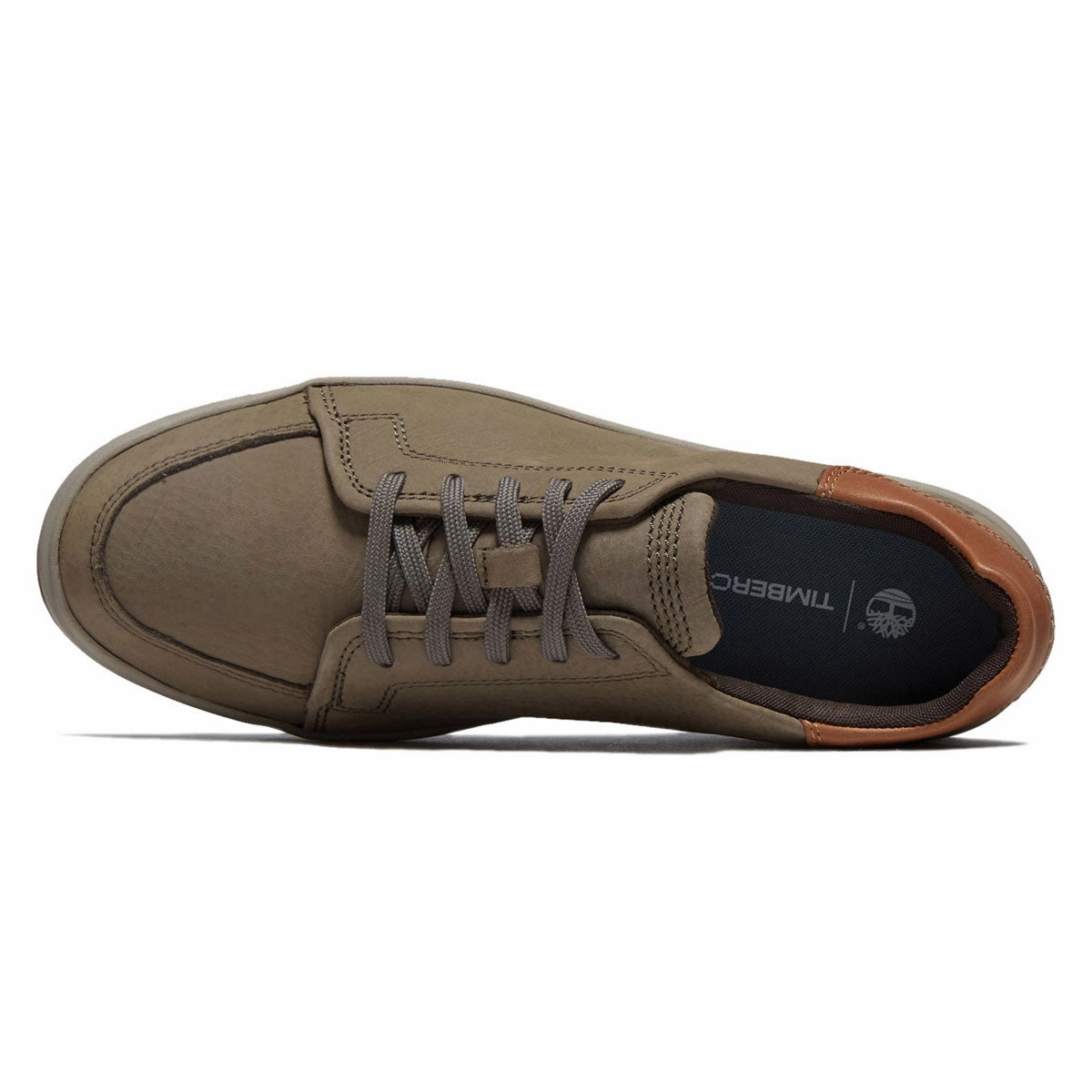 Timberland Emerson Street Low Lace Up Shoes - Medium Grey Nubuck Light Dash