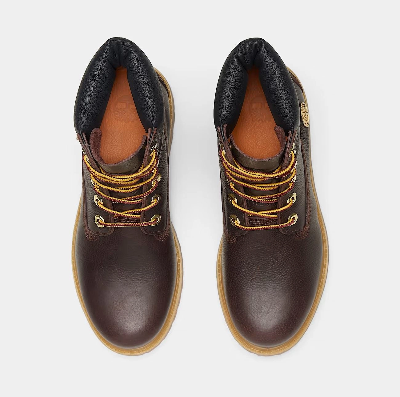 Timberland Premium Espresso 6 Inch Leather Women's Dark Brown/Black Boots Strapped