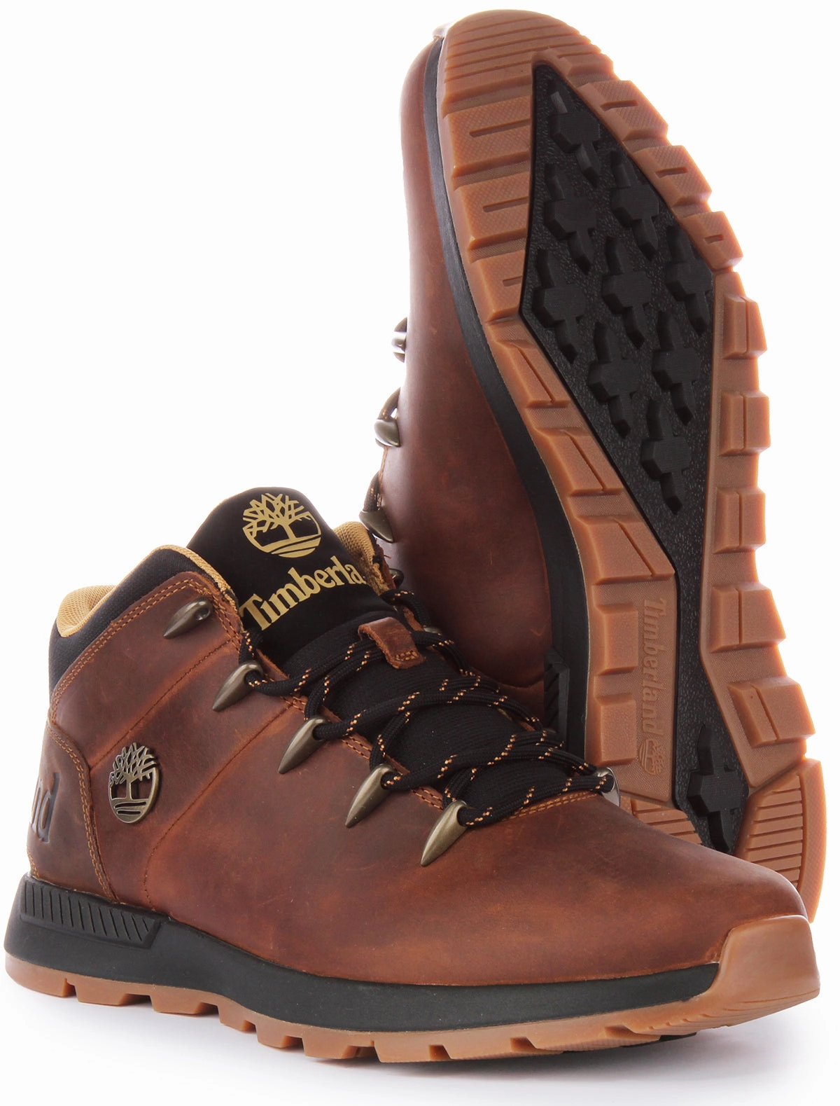 Timberland Sprint Trekker Mid A67TG In Dark Brown For Men Elastic Ankle