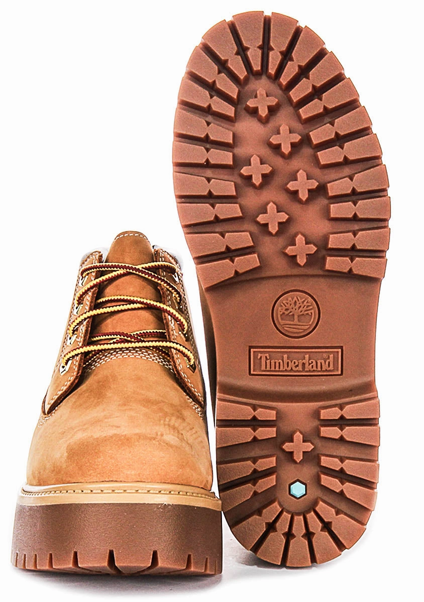 Timberland Stone Street A5Rf9 Platform In Wheat For Women Trail Gloves