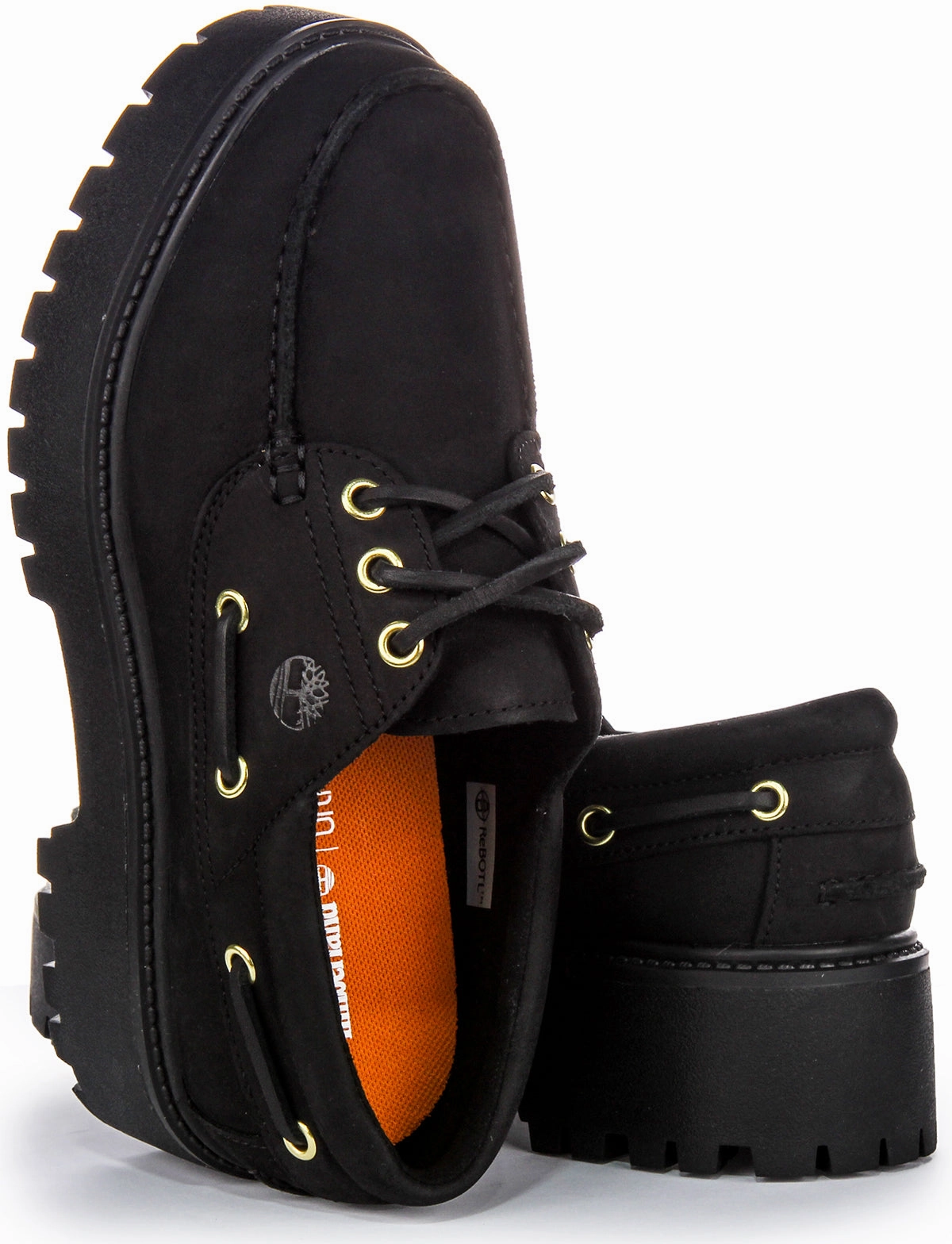 Timberland Stone Street Boat Shoe A6Ave In Black For Women Bold Step