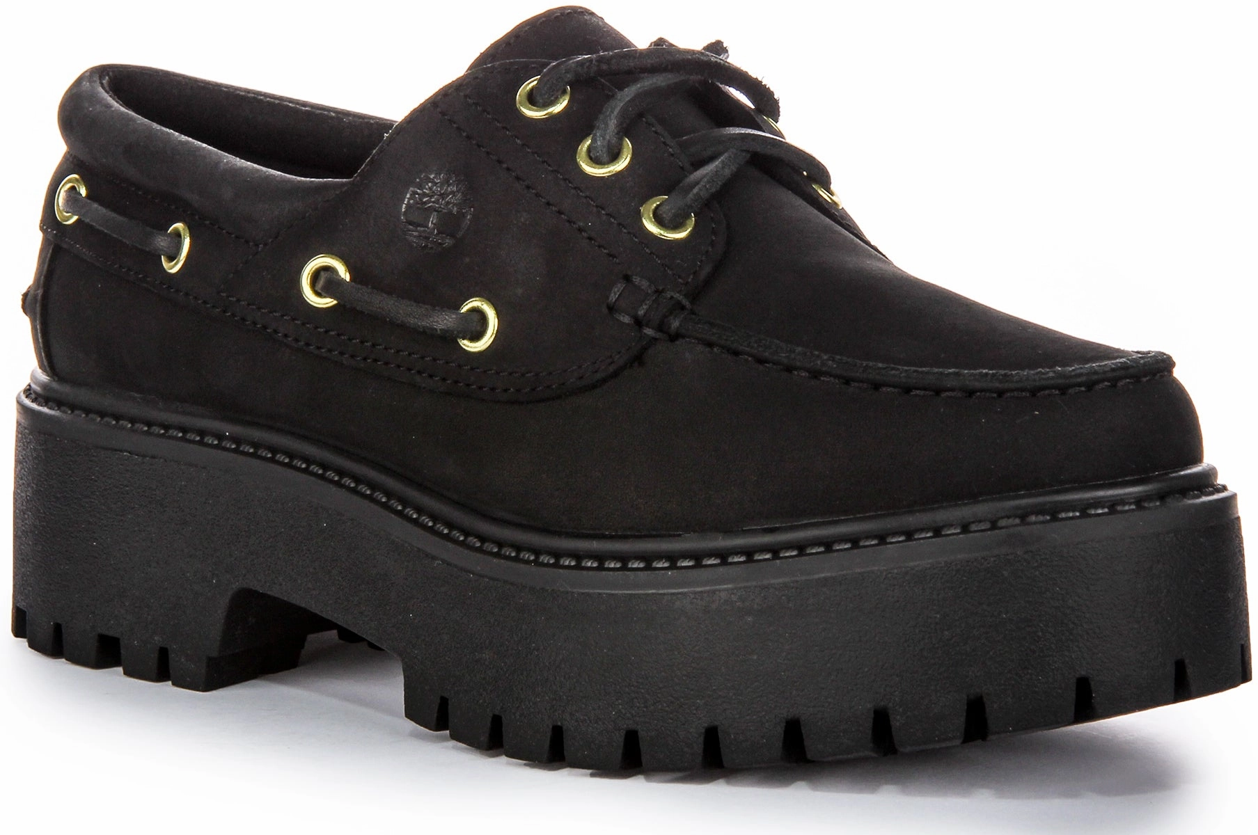 Throw Step Timberland Stone Street Boat Shoe A6Ave In Black For Women