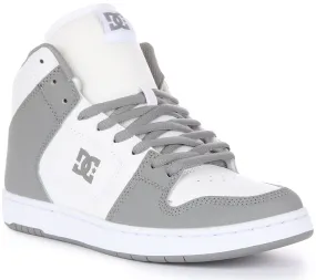 Stable Fit Foot Control Dc Shoes Manteca 4 Hi In White Grey For Men