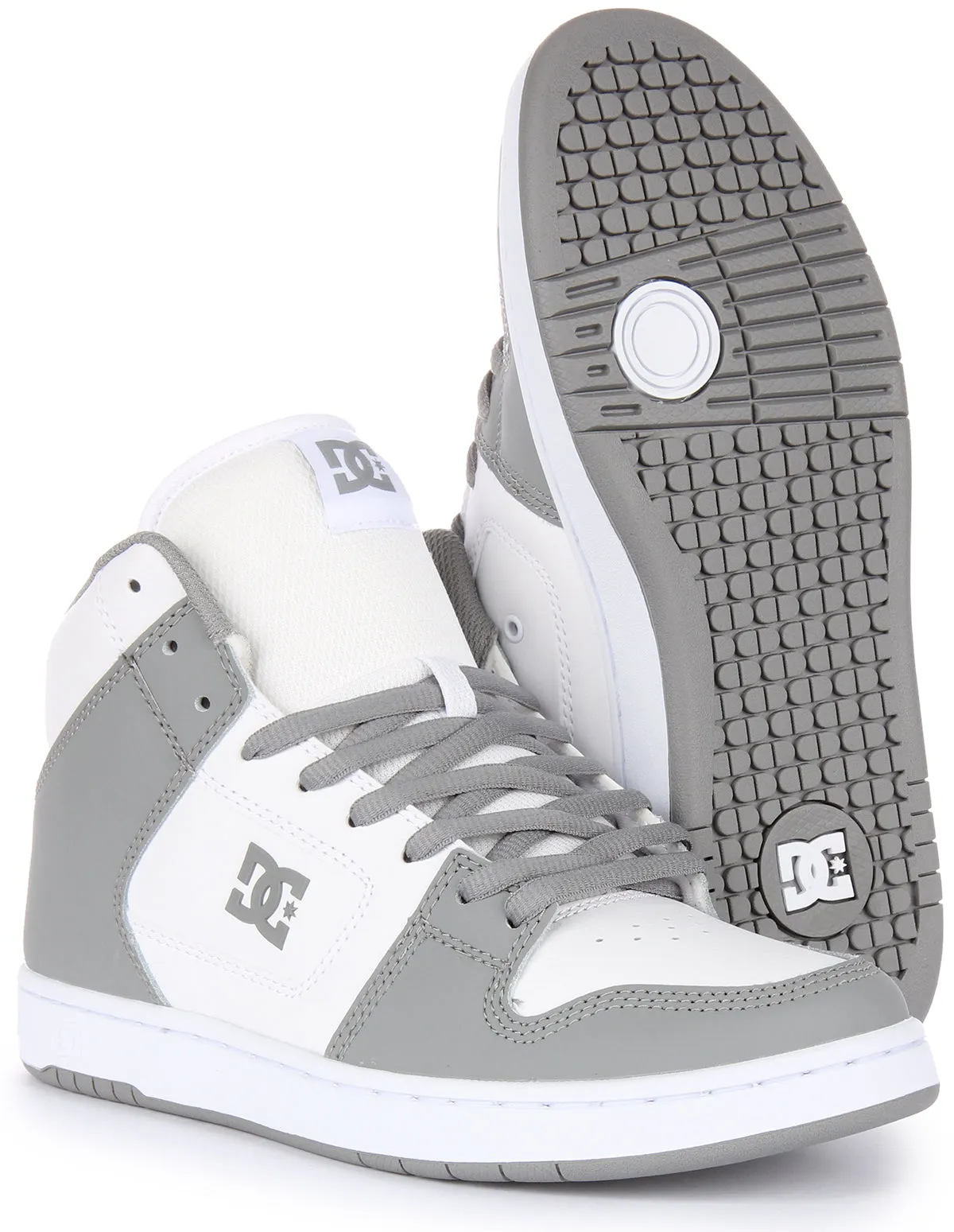 Toe Bumper Dc Shoes Manteca 4 Hi In White Grey For Men