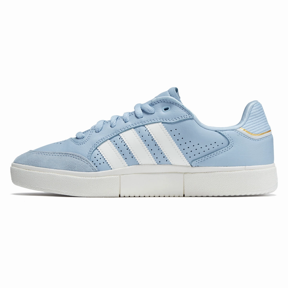 Toe Lock Adidas Tyshawn Low Shoes - Clear Sky/Core White/Gold Metallic