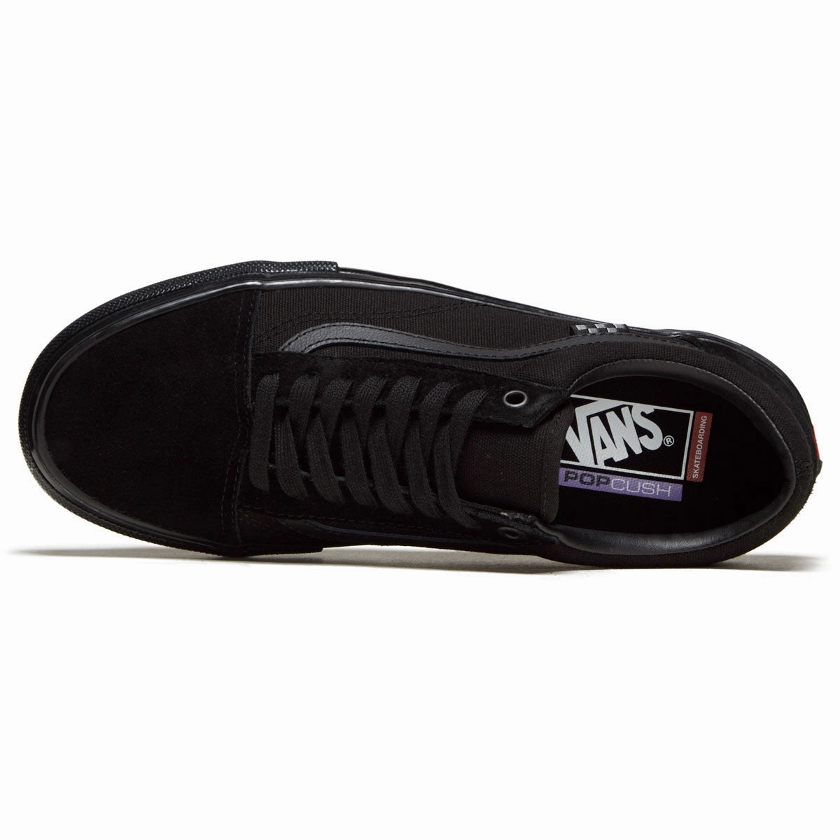 Toe Secure Max Vans Skate Old Skool Shoes - Black/Black