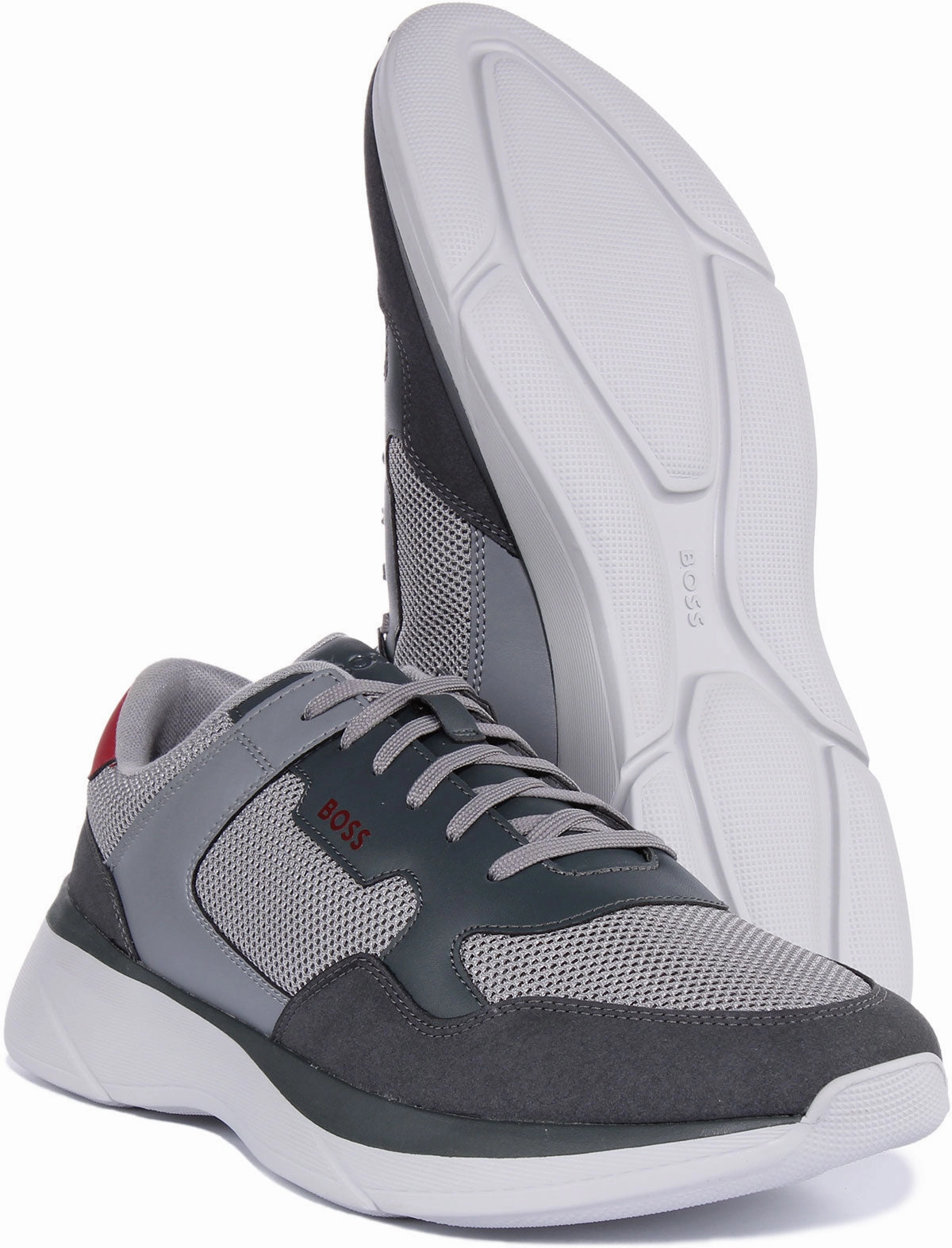 toe spring Boss Dean Runner Memx In Dark Grey For Men