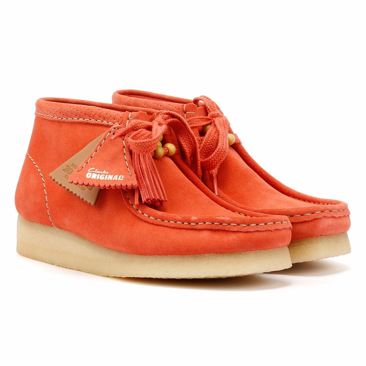 Clarks Originals Wallabee Suede Women's Coral Boots Easy Walk