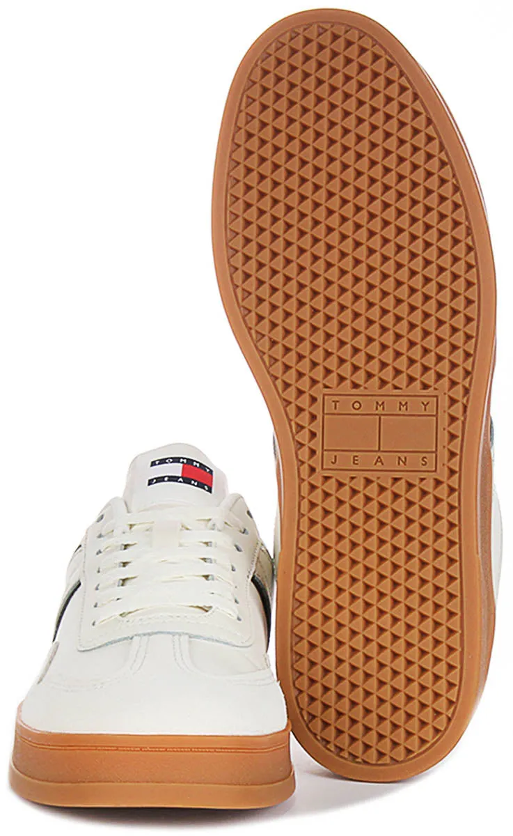 Tommy Hilfiger Greenwich Leather In White Green For Men Every Move