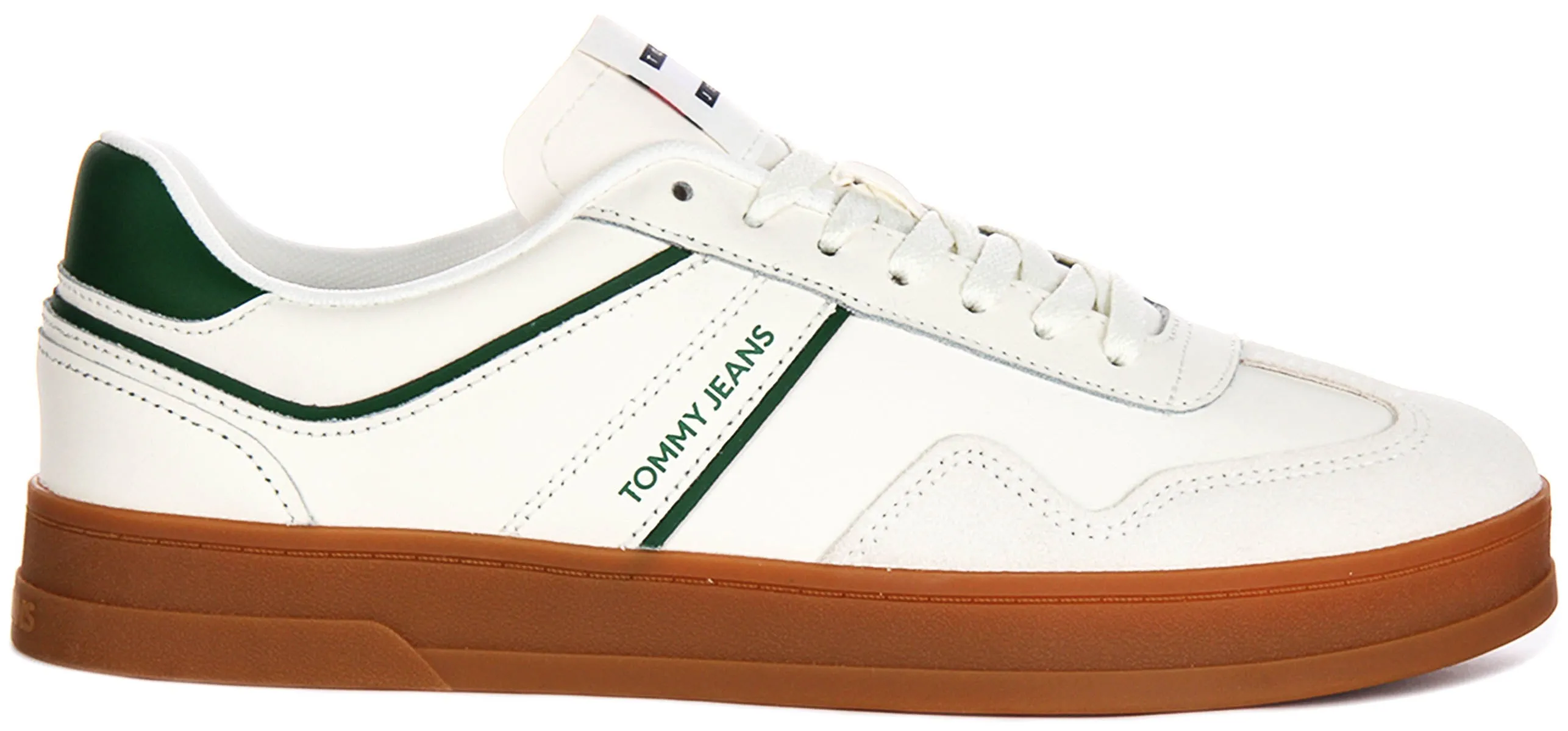Tommy Hilfiger Greenwich Leather In White Green For Men Every Move