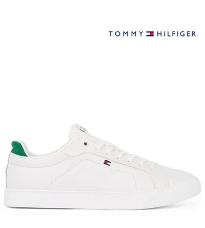 TOMMY HILFIGER ICON COURT PINPERF WHITE GREEN Tommy Hilfiger