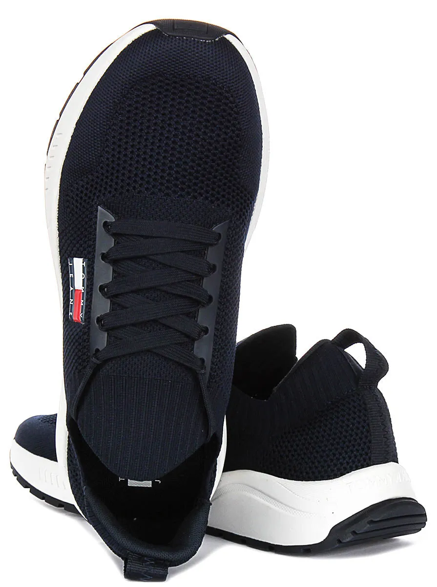 Tommy Hilfiger Runner Knit In Navy White For Men Breath Core