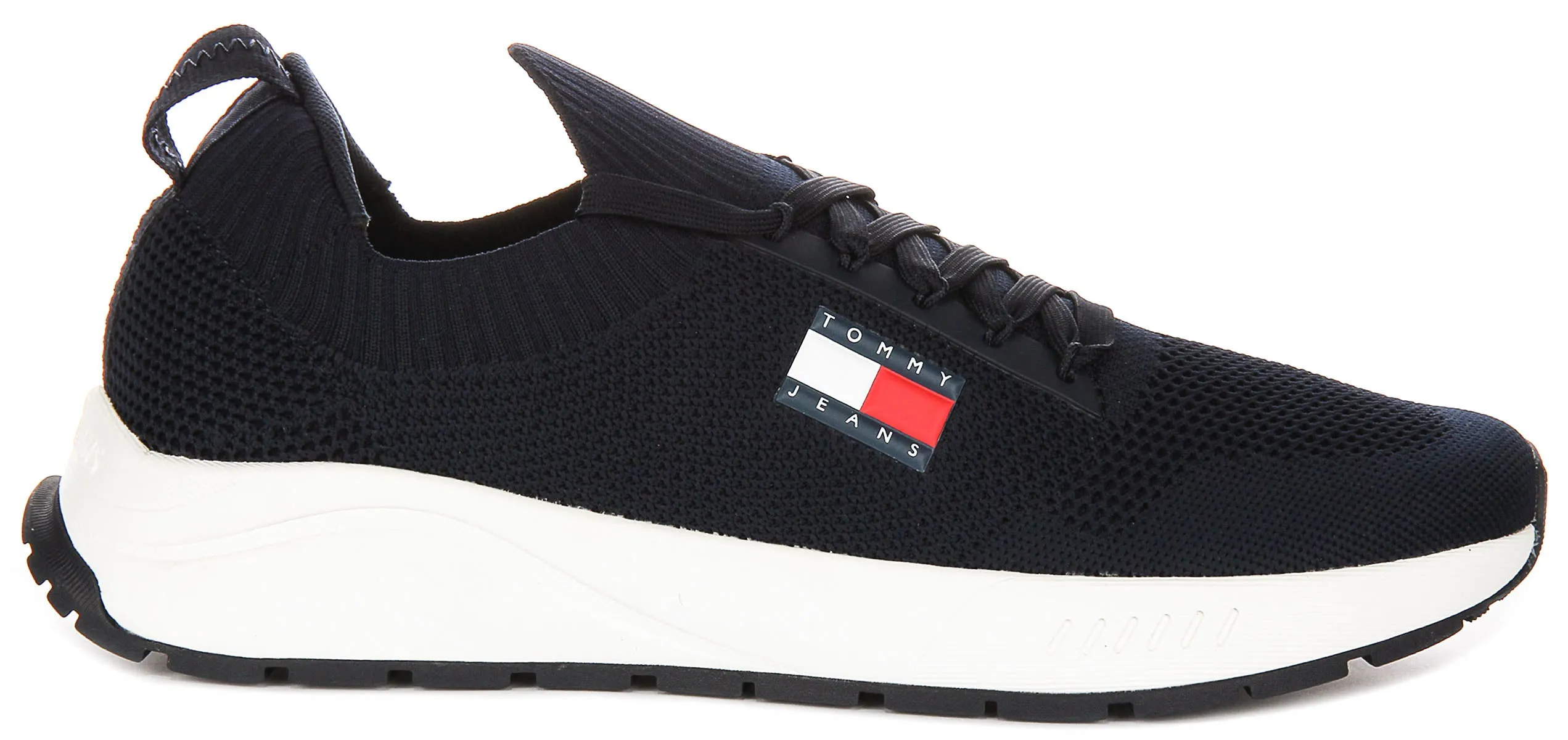 Tommy Hilfiger Runner Knit In Navy White For Men Breath Core