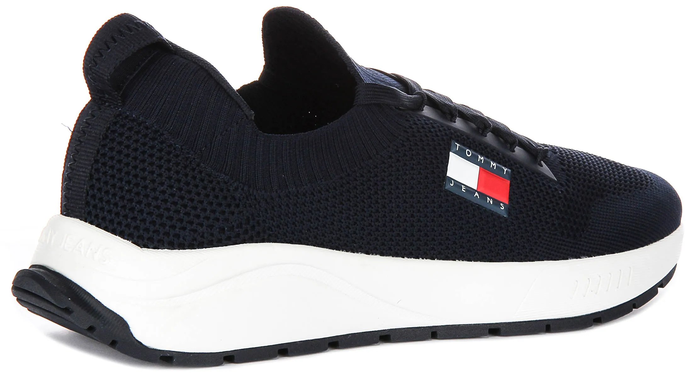 Tommy Hilfiger Runner Knit In Navy White For Men Breath Core