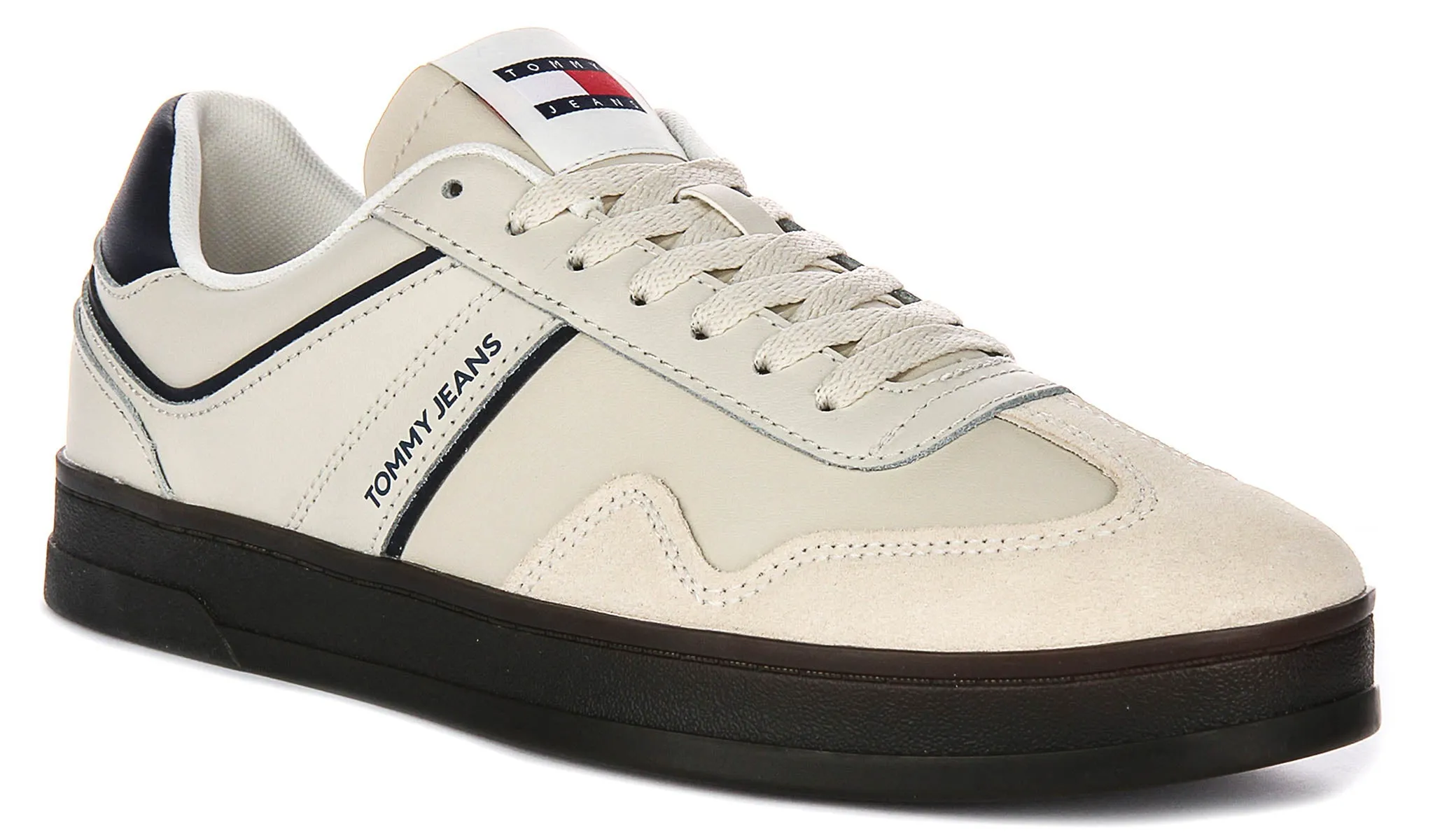 Studio Wear Core Support Tommy Jeans Greenwich Leather In Cream For Men