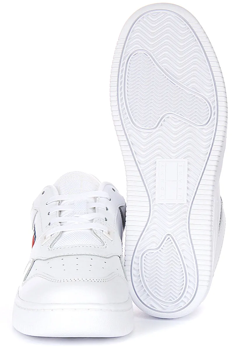 Tommy Jeans Retro Basket Sneaker In White For Women Zero gravity