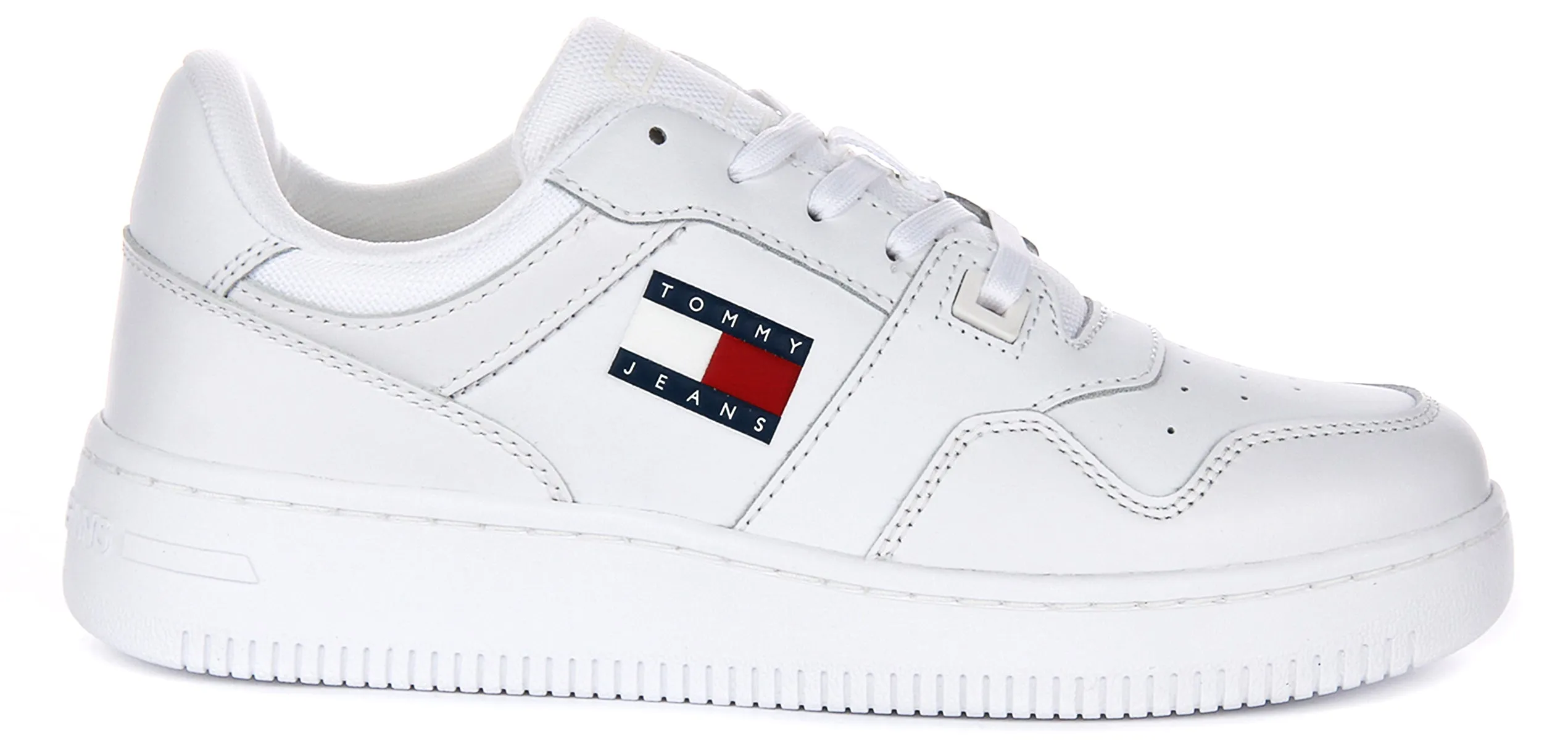 Tommy Jeans Retro Basket Sneaker In White For Women Zero gravity
