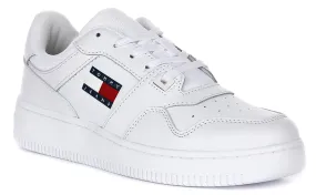 Rugged Design Tommy Jeans Retro Basket Sneaker In White For Women