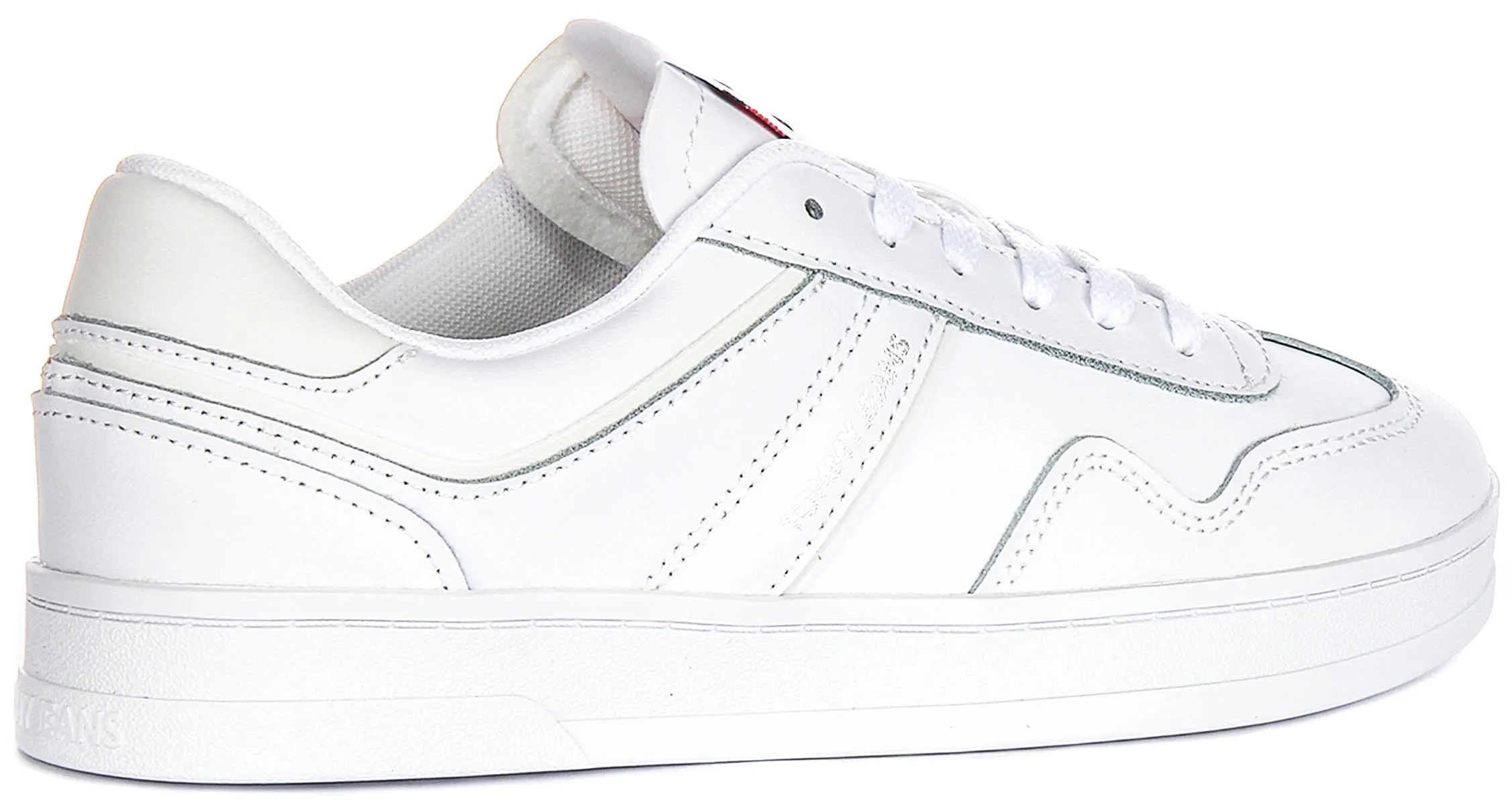 Tommy Jeans The Greenwich In White Silver For Women Sleek Profile
