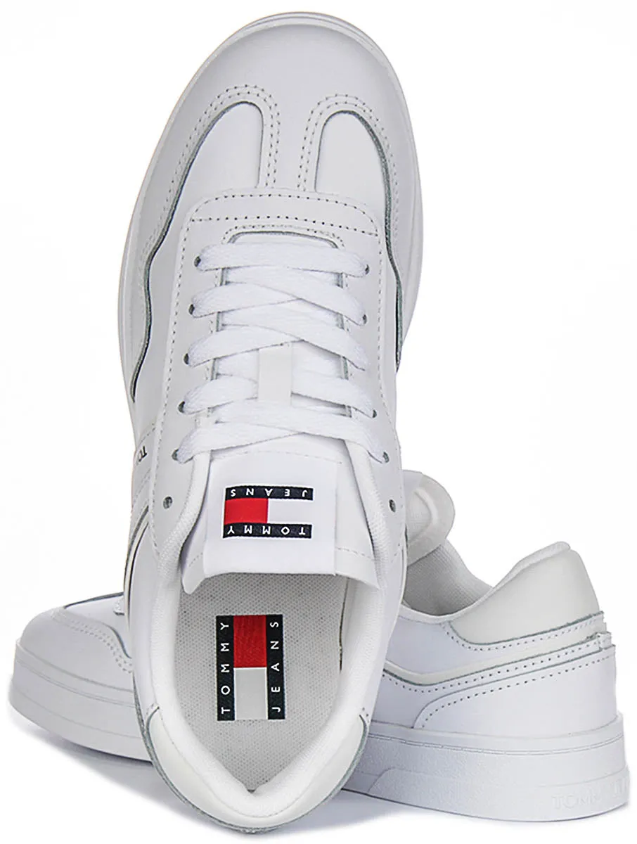 Tommy Jeans The Greenwich In White Silver For Women Sleek Profile
