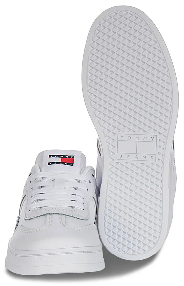 Tommy Jeans The Greenwich In White Silver For Women Sleek Profile