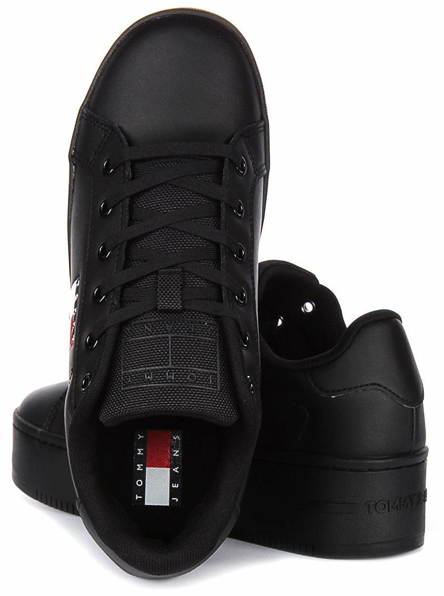 Tommy Jeans Flatform Essential In Black For Women Everyday Comfort Look