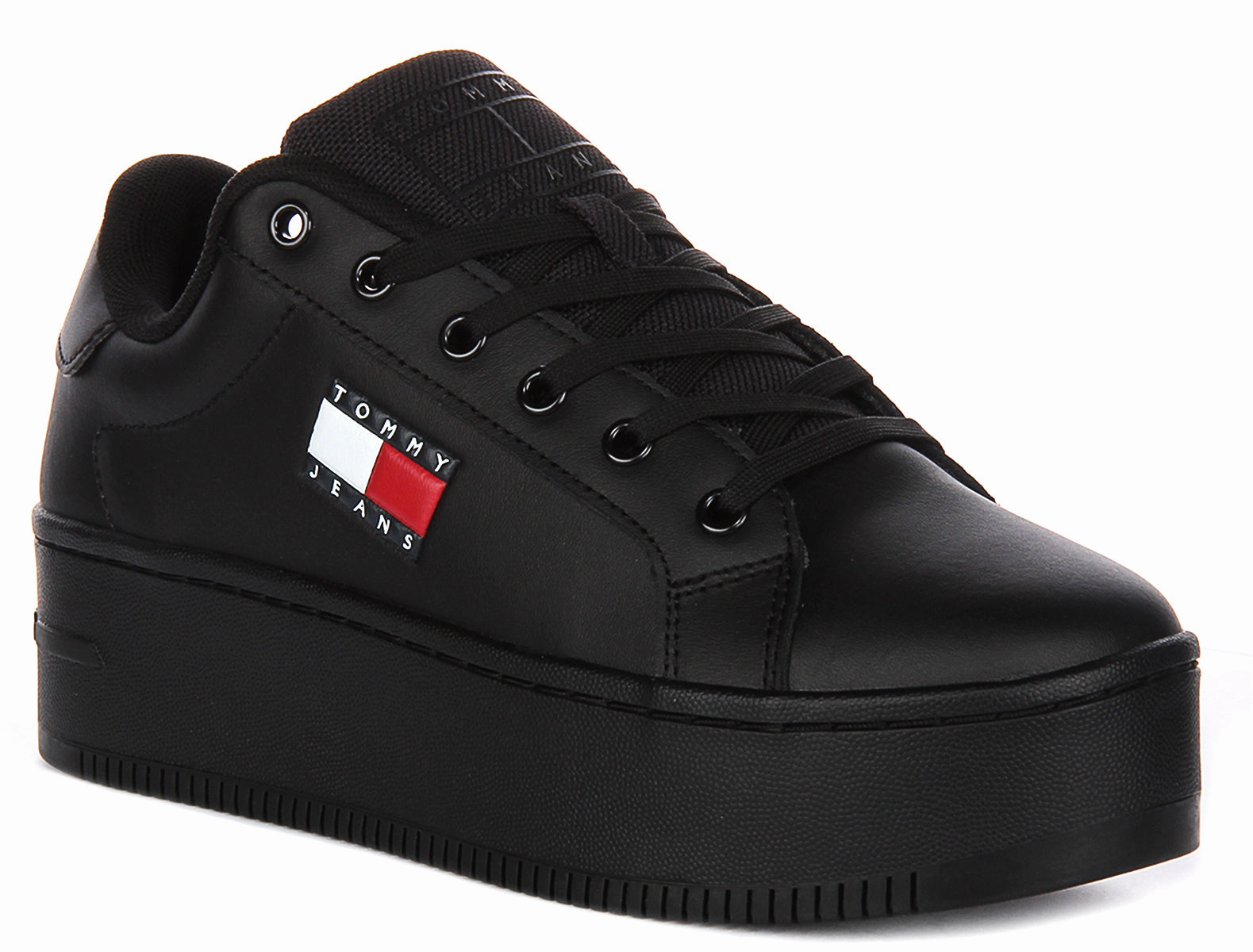 evening run Cool Look Tommy Jeans Flatform Essential In Black For Women