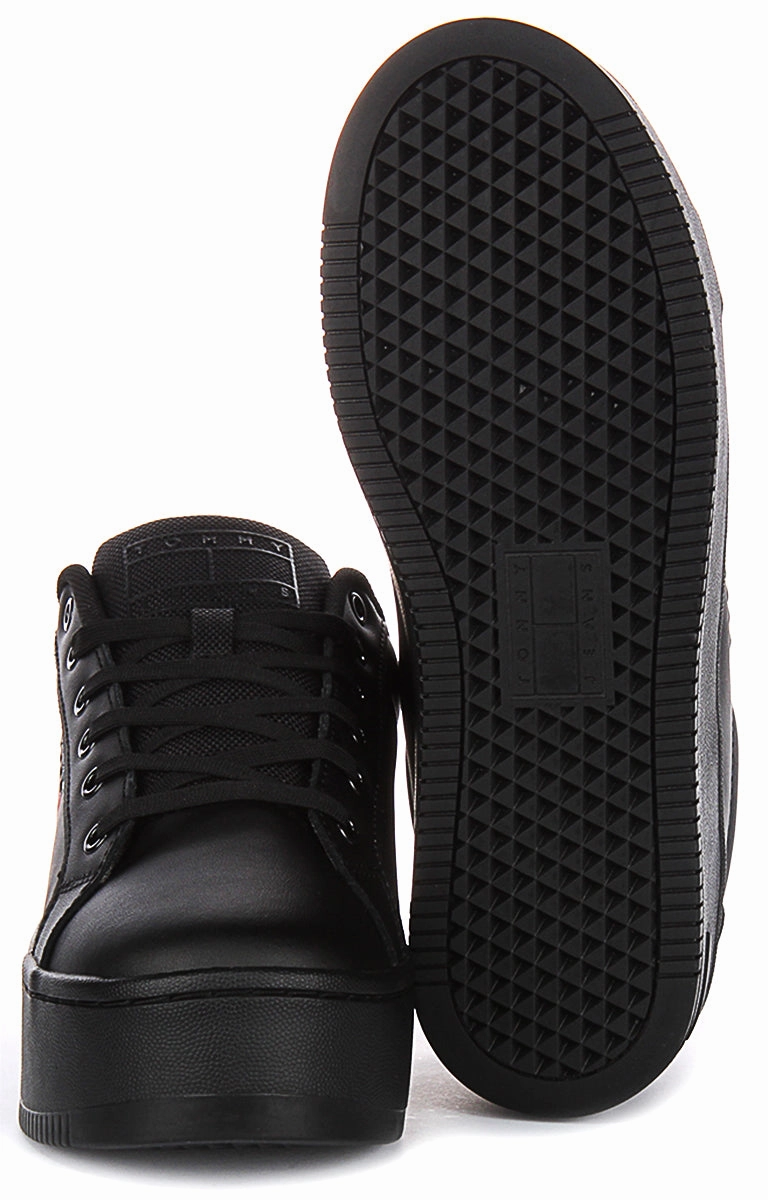 Tommy Jeans Flatform Essential In Black For Women Everyday Comfort Look