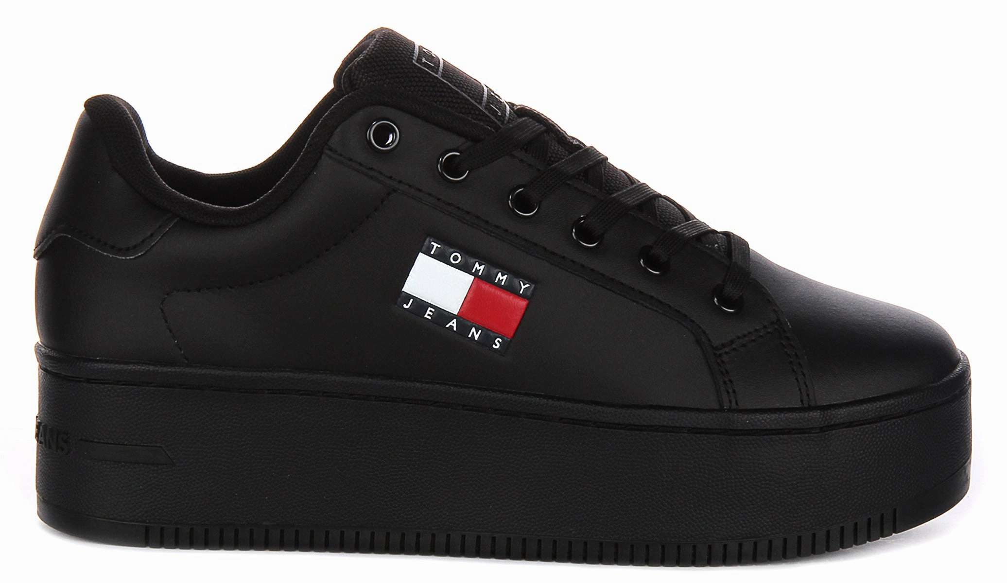 Tommy Jeans Flatform Essential In Black For Women Everyday Comfort Look