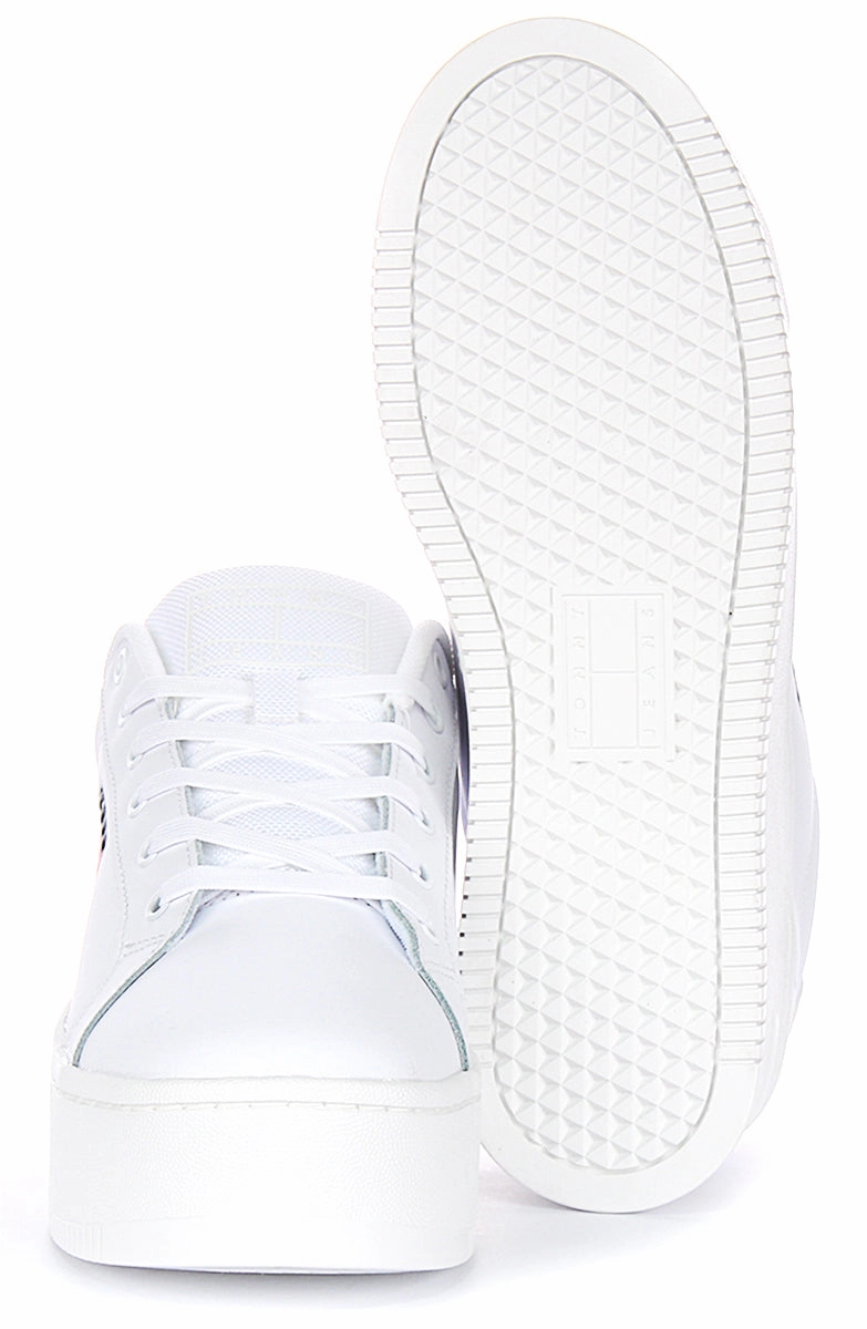 Tommy Jeans Flatform Essential In White For Women Smart Sprint