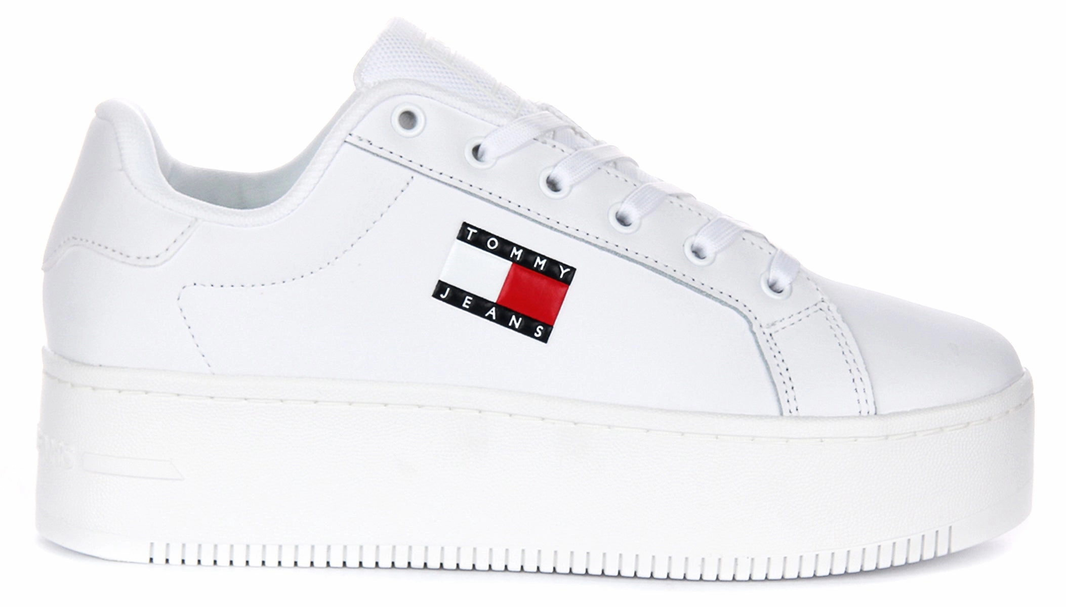 Tommy Jeans Flatform Essential In White For Women Smart Sprint