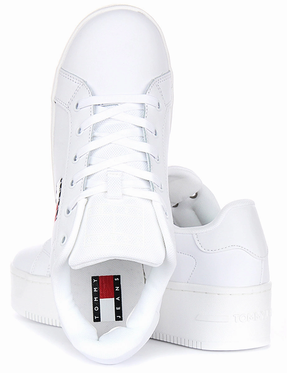 Tommy Jeans Flatform Essential In White For Women Smart Sprint