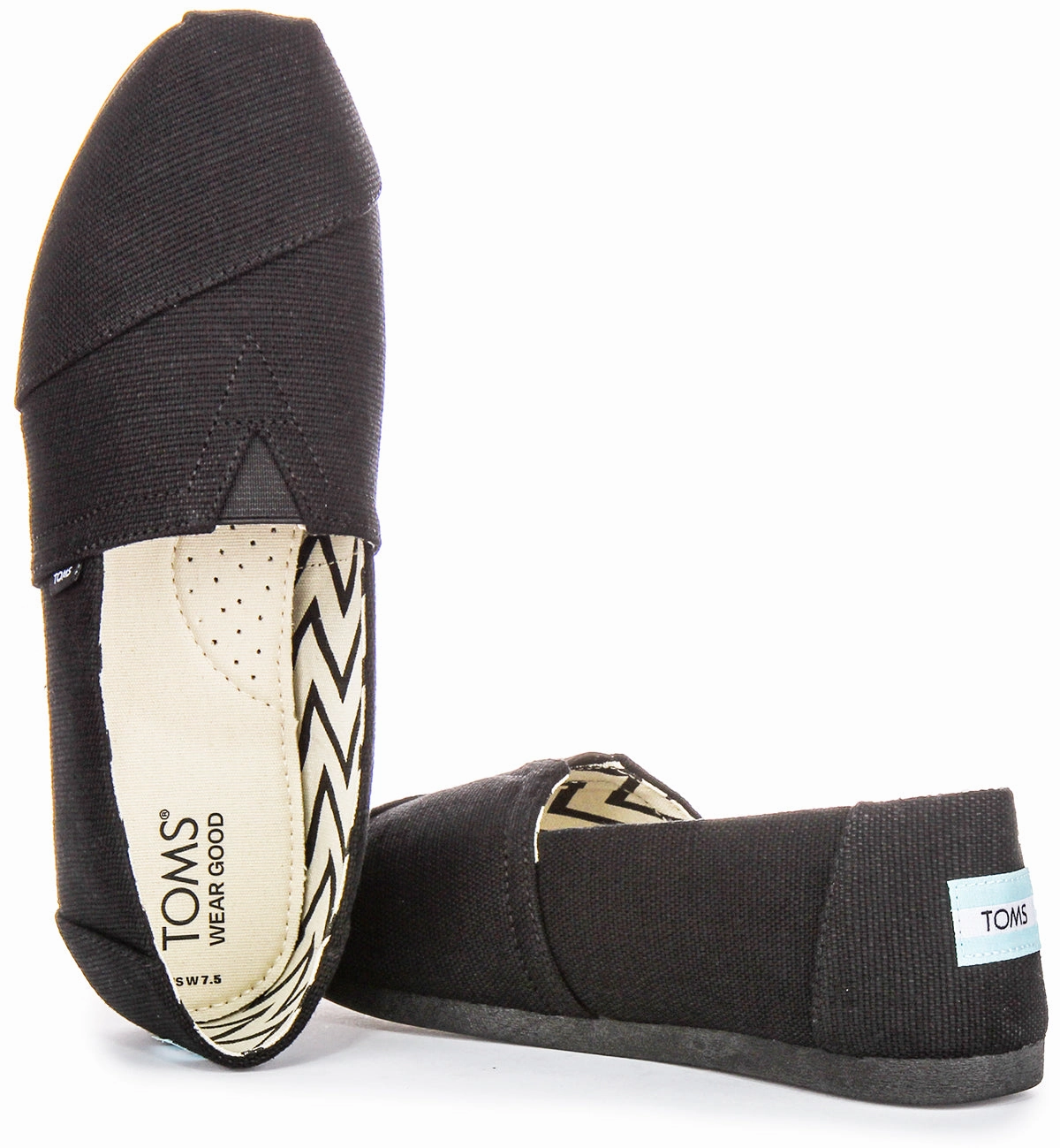 Toms Alpargata Heritage In Black Black For Women Soft Step Fit