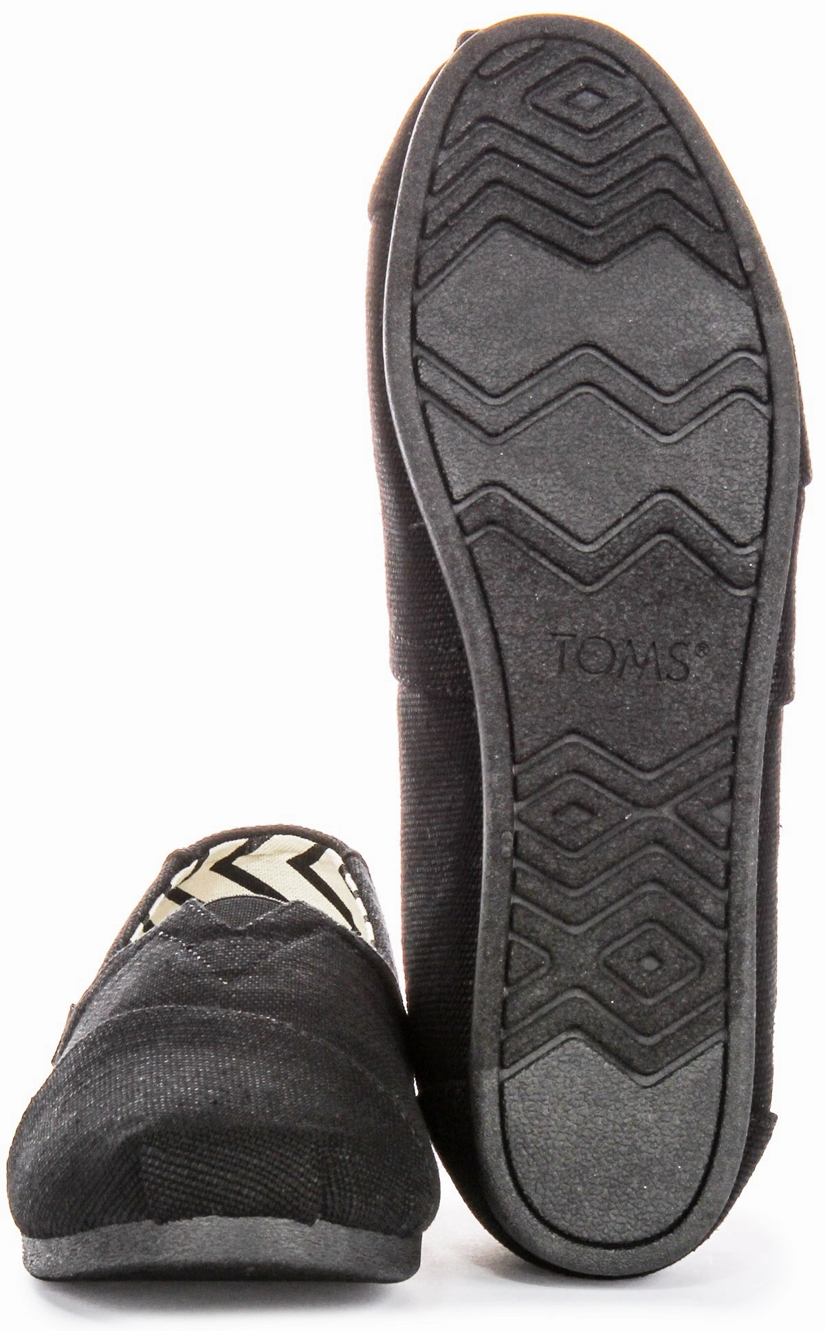 Toms Alpargata Heritage In Black Black For Women Soft Step Fit