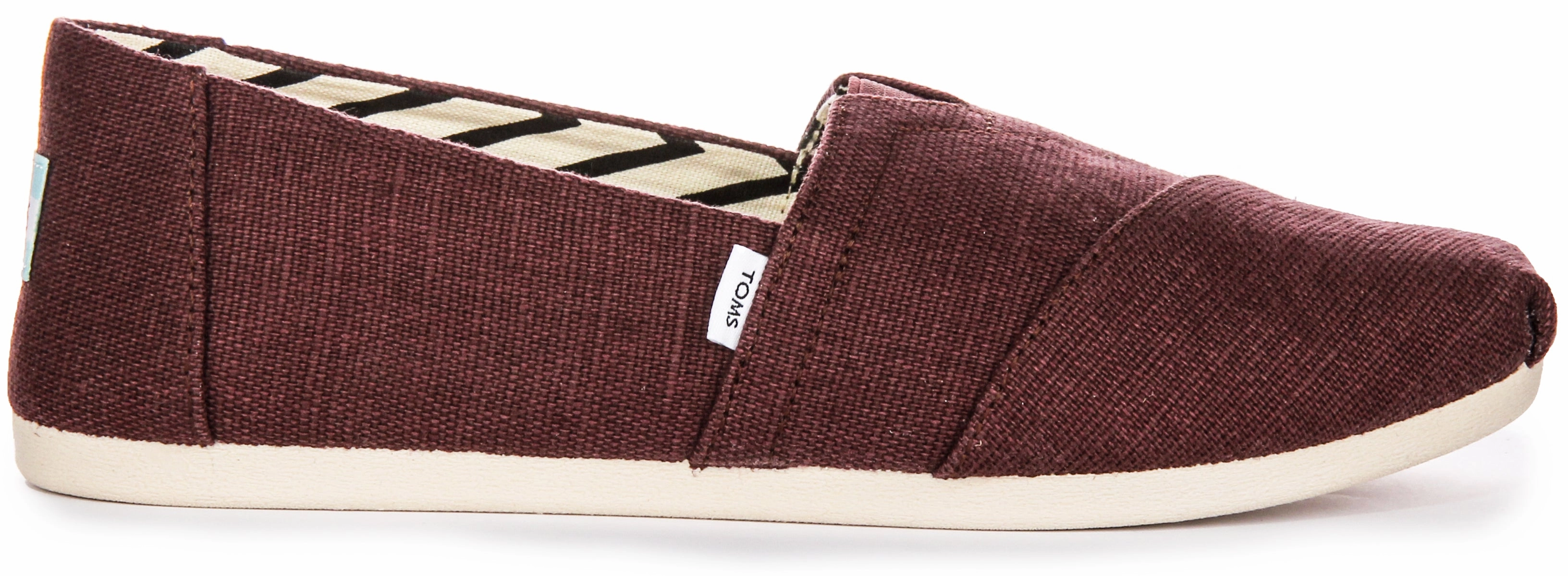 Toms Alpargata Heritage In Burgundy Travel Ease Fit