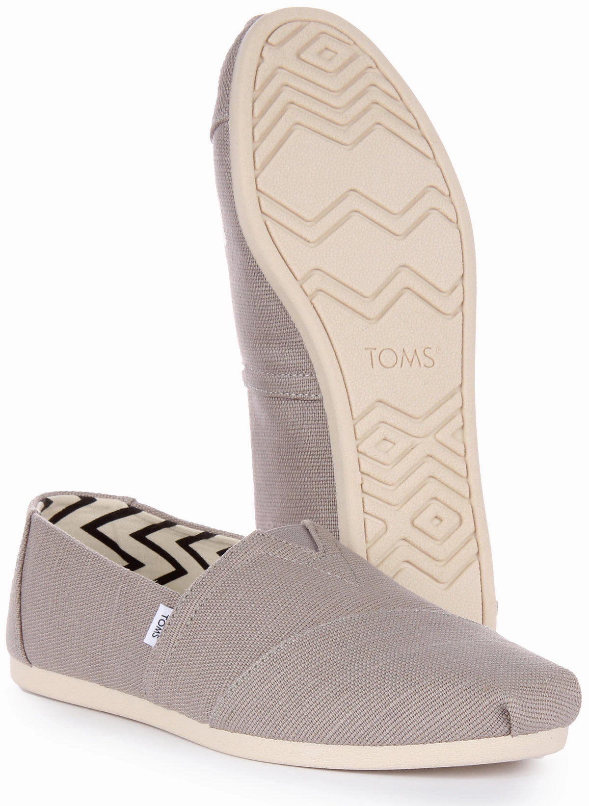 Toms Alpargata Heritage In Grey For Women Quick Fly Fit