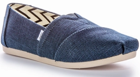 Rugged Sole Quick Movement Shoes Toms Alpargata Heritage In Navy For Women