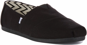 Break Run Calm Grey Toms Alpargata In Black Black For Men