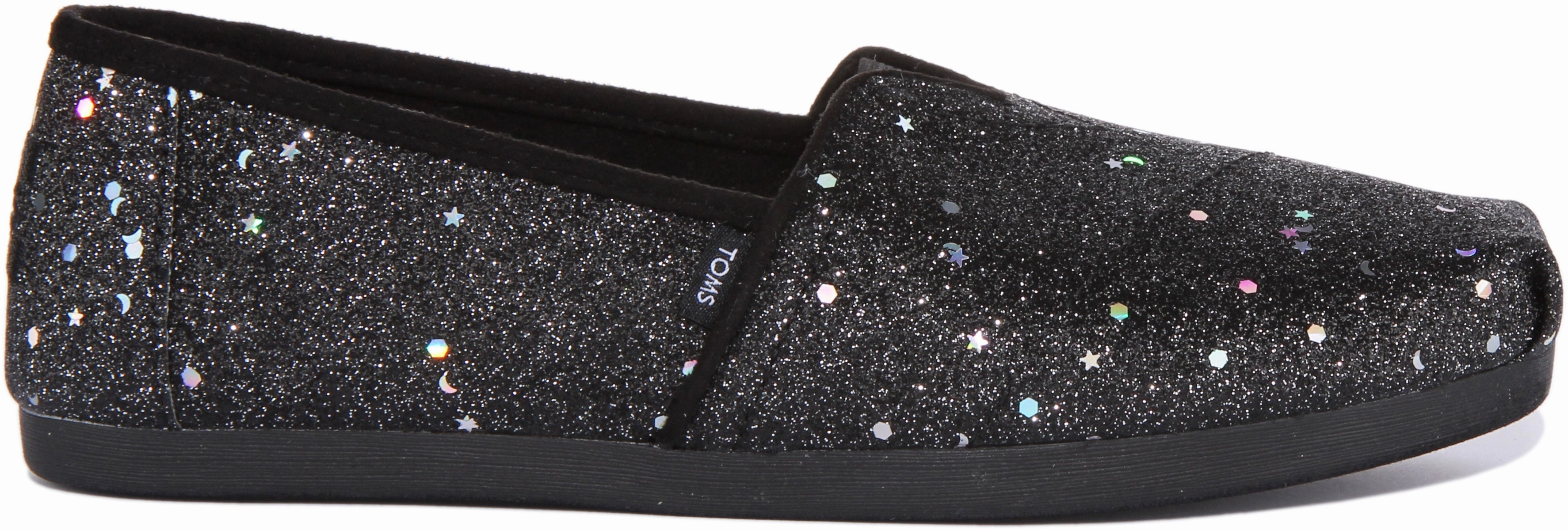 Toms Alpargata In Black Shiny For Women Travel Walk Air