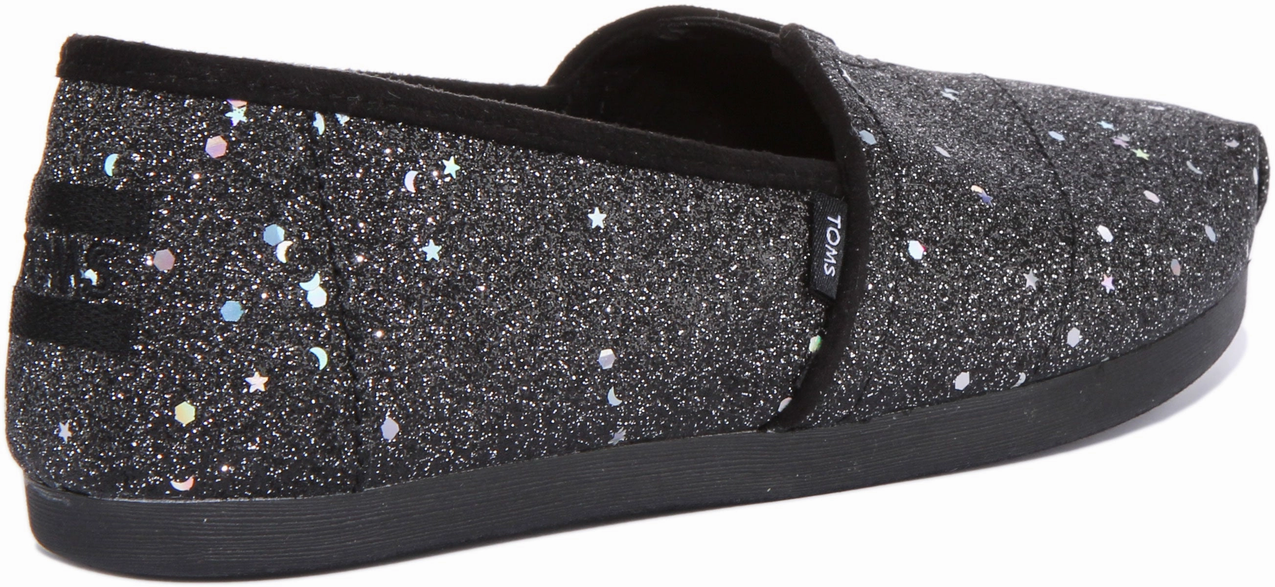 Toms Alpargata In Black Shiny For Women Travel Walk Air