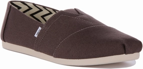 Coast Step Toms Alpargata In Dark Grey For Men