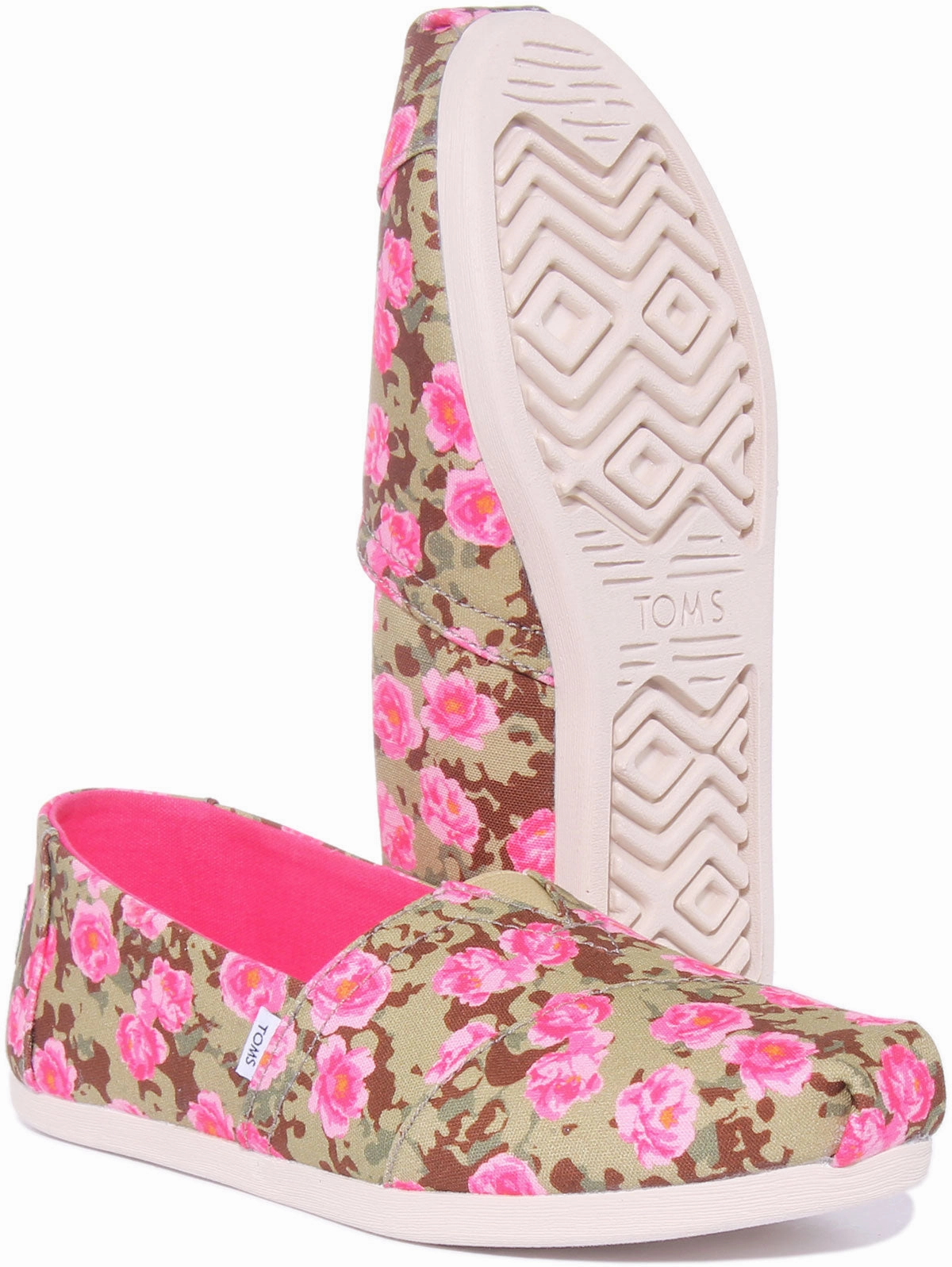 Toms Alpargata In Green Floral For Women Agile Movement