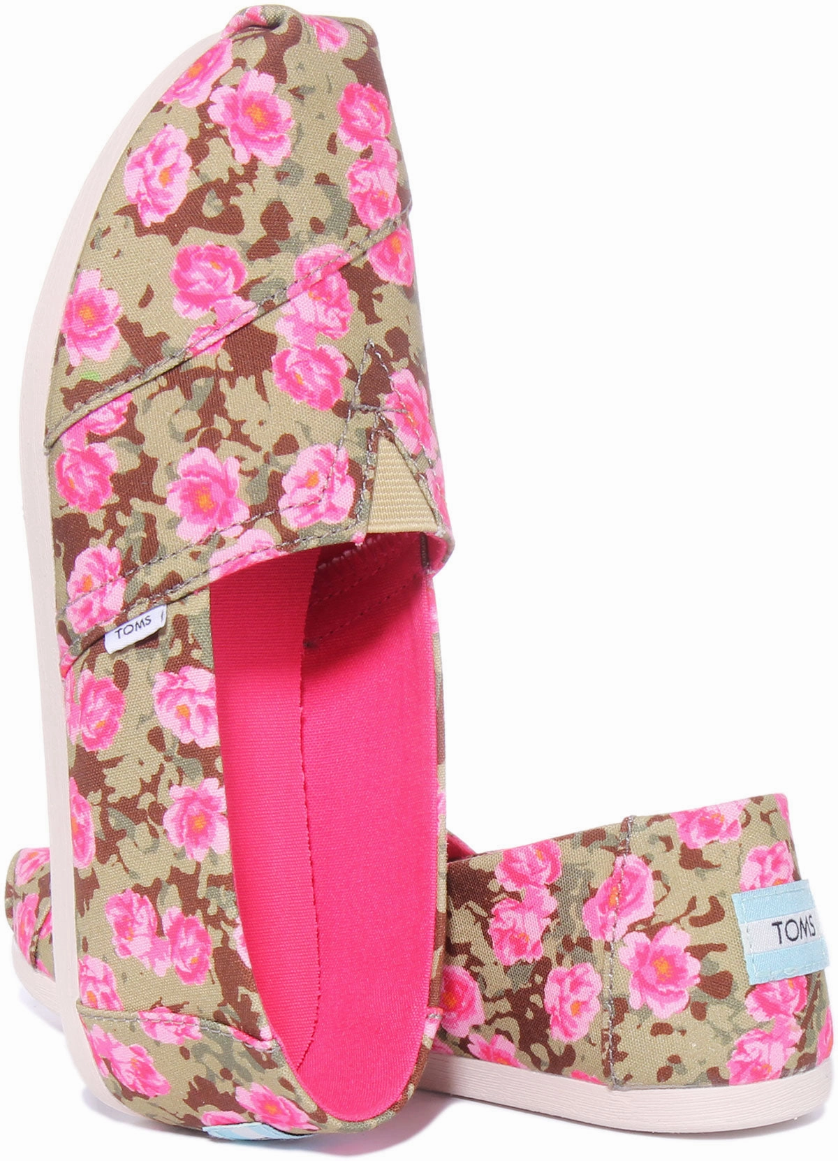 Toms Alpargata In Green Floral For Women Agile Movement