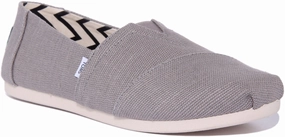 Toms Alpargata In Light Grey For Women Slip Fit Comfort Slip Fit Ease