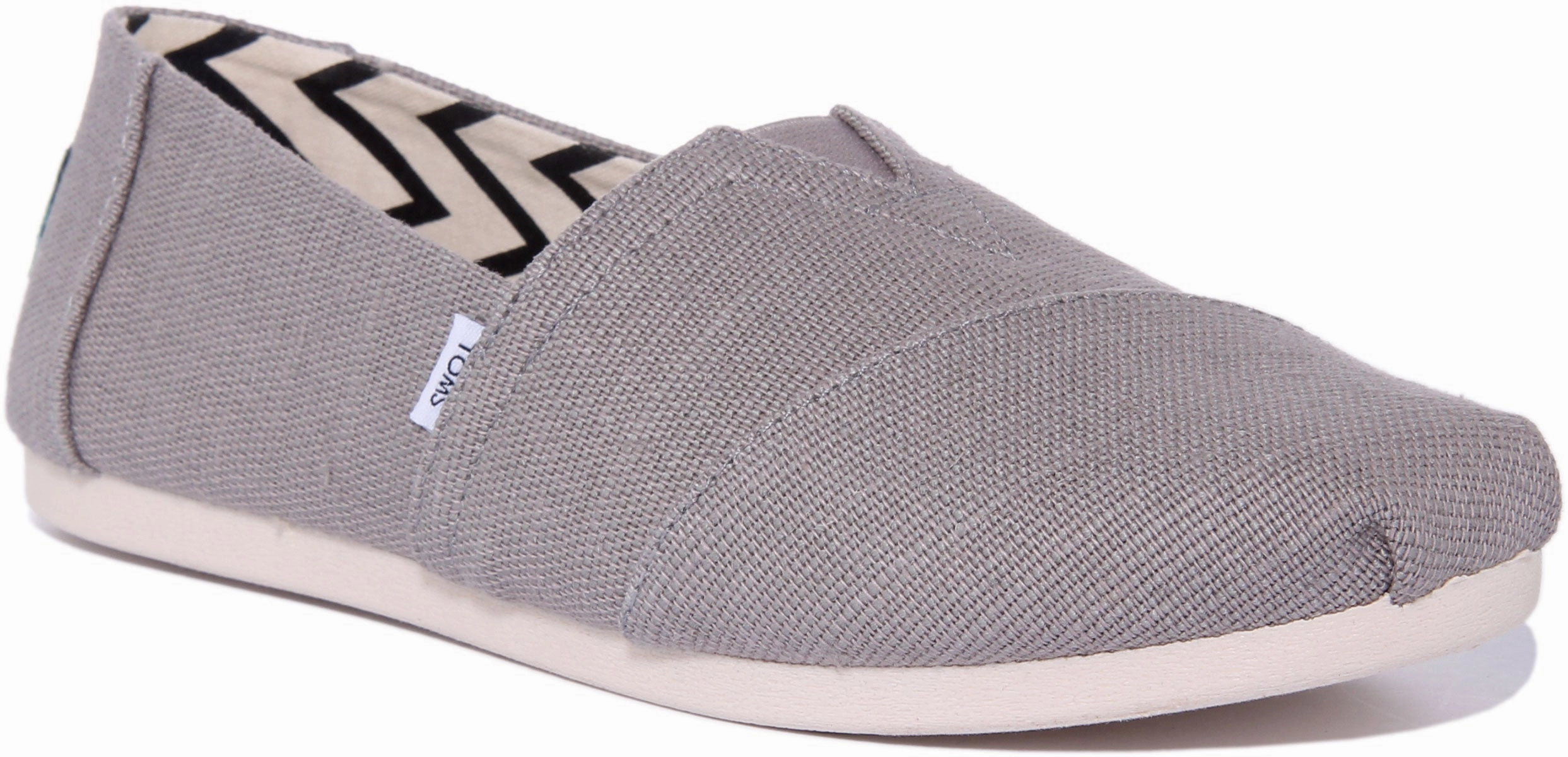 Toms Alpargata In Light Grey For Women Structured support keeps your feet aligned throughout movement
