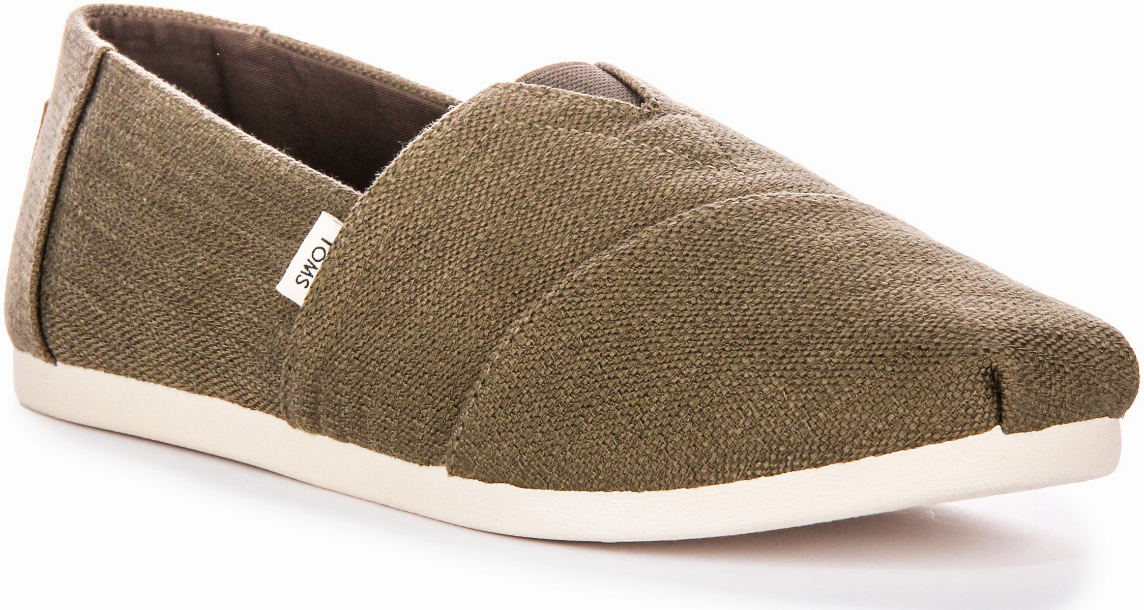 Clear Step Classic Shoes Toms Alpargata In Olive Green For Men