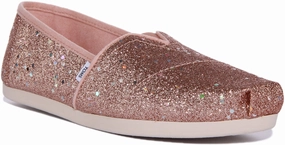 Foot Freedom Fit Toms Alpargata In Rose Gold For Women