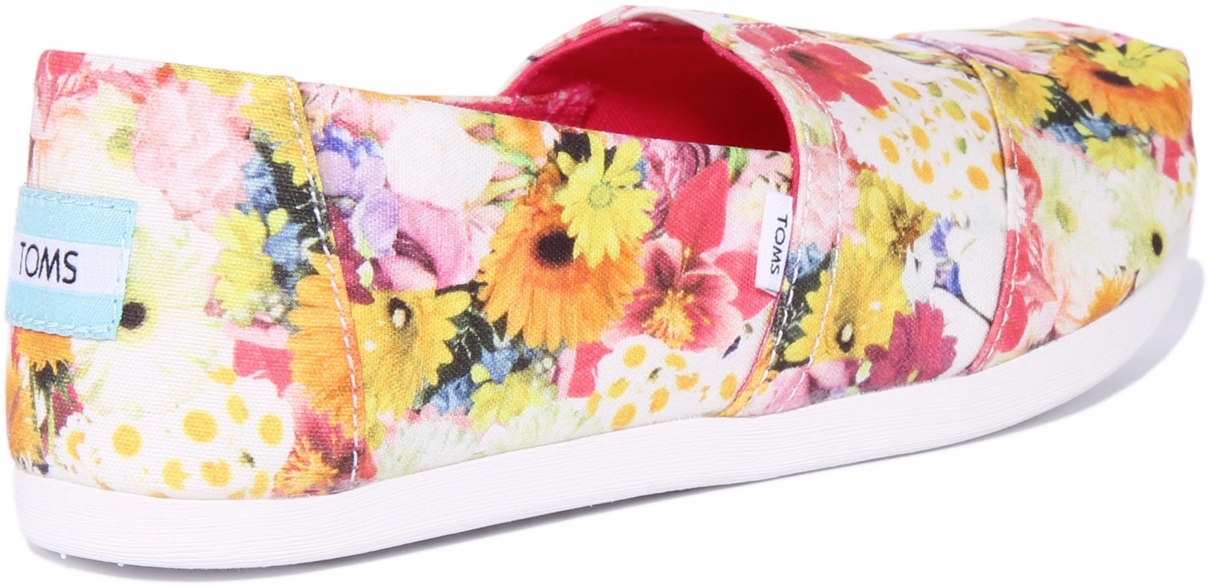 Toms Alpargata In White Floral For Women Soft Ease
