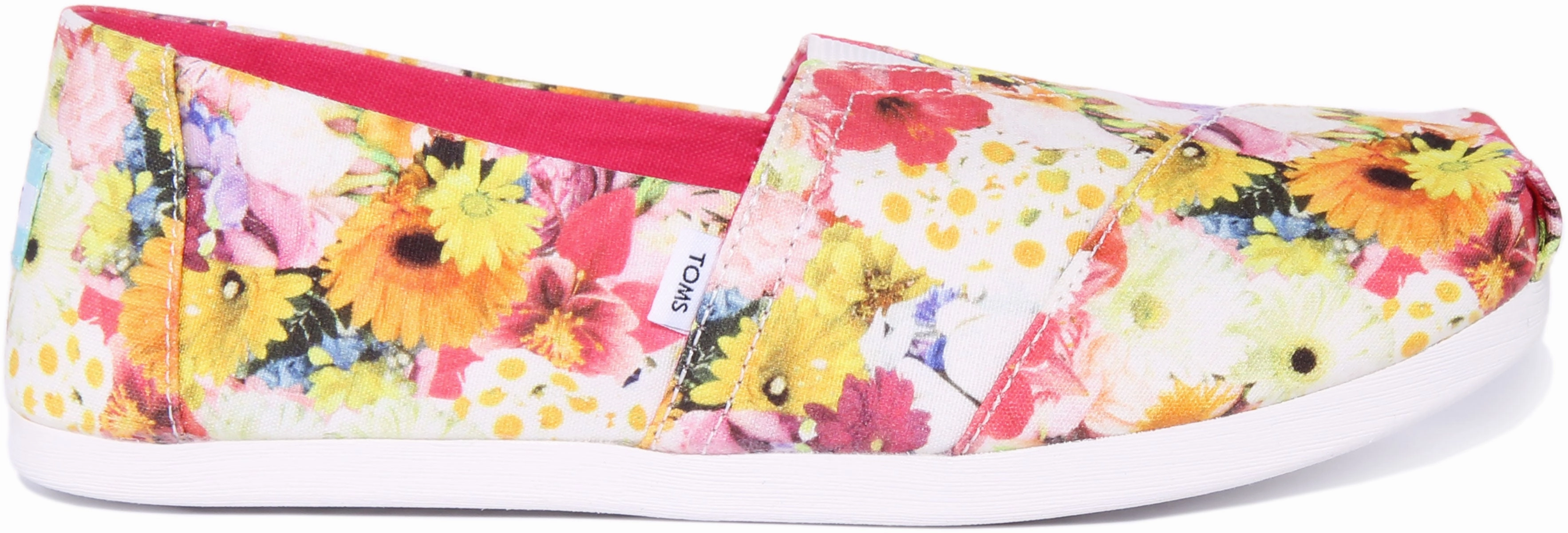 Toms Alpargata In White Floral For Women Soft Ease